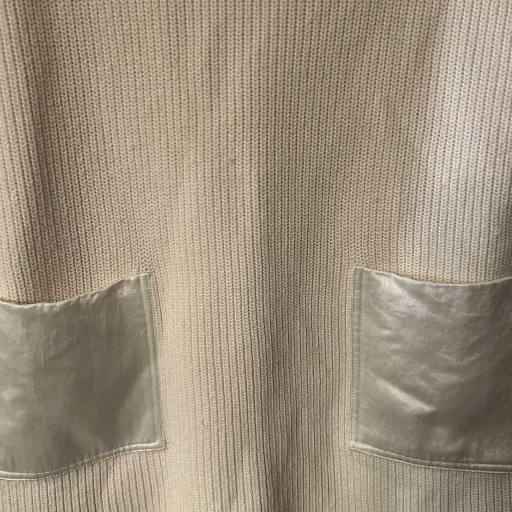 HUGO BOSS FAONIA COTTON & CASHMERE IVORY SWEATER sz S D1 - Picture 4 of 12